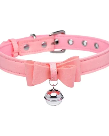 Master Series Sugar Kitty Cat Bell Collar Pink Silver