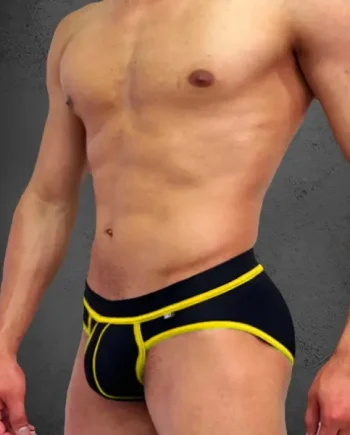 Dale Mas Biker + Kinky Brief Classic Black Yellow
