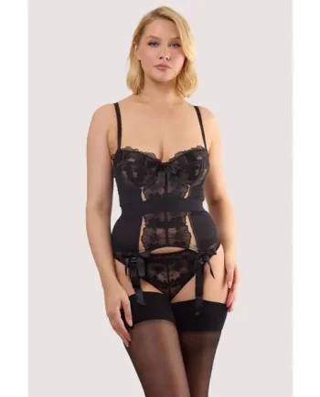 Lillian Black Floral Embroidery Set