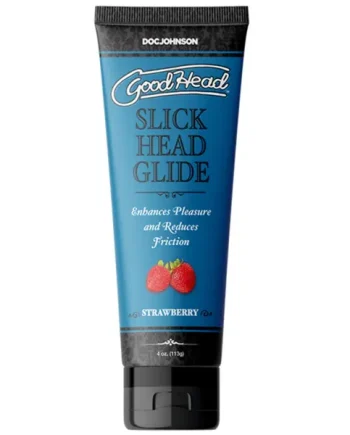 GoodHead Slick Head Glide Water Based Lube Strawberry 4oz