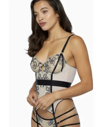 Dakota Snake Basque With Cut Out Front