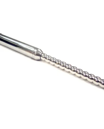 Rouge Stainless Steel Vibrating Ribbed Urethral Probe