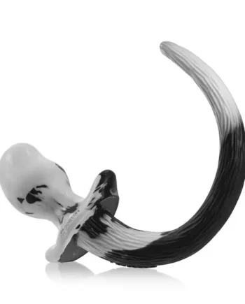 Oxballs Puppy Tail Buttplug Bulldog White Black