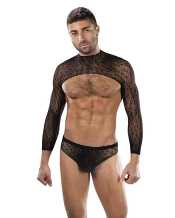 Envy Untamed 2 Piece Crop Top & Brief Set Black One Size