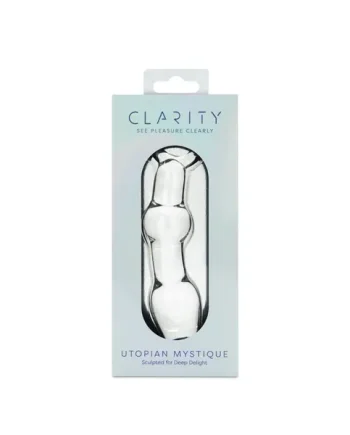 Clarity Utopian Mystique Glass Dildo 5.2 Inch