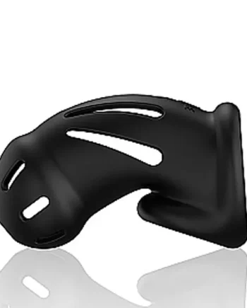 MAN CAGE Model 27 - Ultra Soft Silicone Chastity Cage | Black