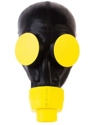 XTRM XP7 Rubber Gas Mask Black Yellow