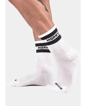 Barcode Berlin Half Fetish Socks Horny White Black
