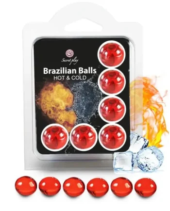 Secretplay Brazilian Balls Hot and Cold Effect, Set of 6