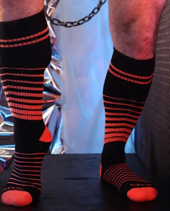 Breedwell After Dark Socks Neon Orange
