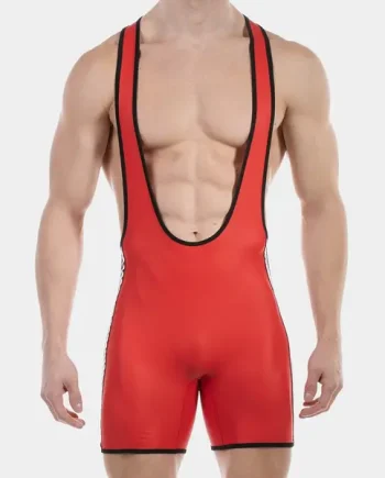 Barcode Berlin Backless Singlet Versos Red Black