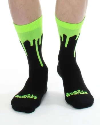 AssTricks Drip Socks Neon Green