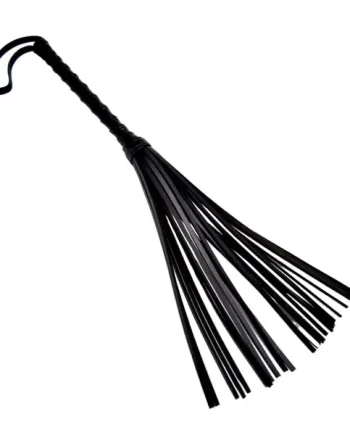 Bound Leather Flogger with Wrist Wrap