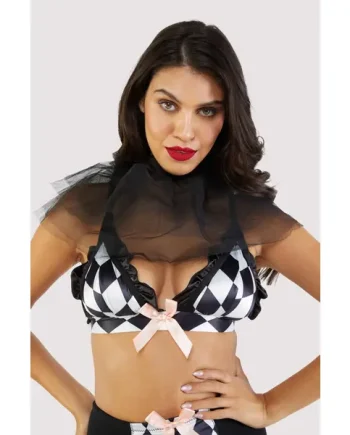 Beatrix Harlequin Mesh Neck Ruff