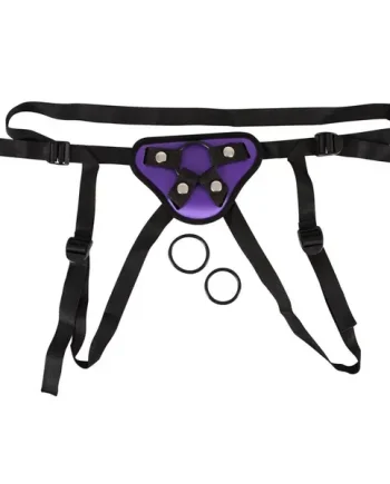 Purple And Black Universal Harness Strap On