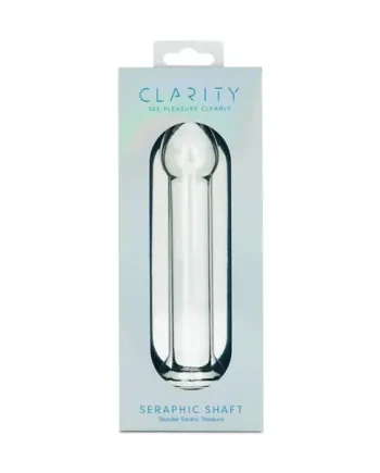 Clarity Seraphic Shaft Glass Dildo 6.6 Inch
