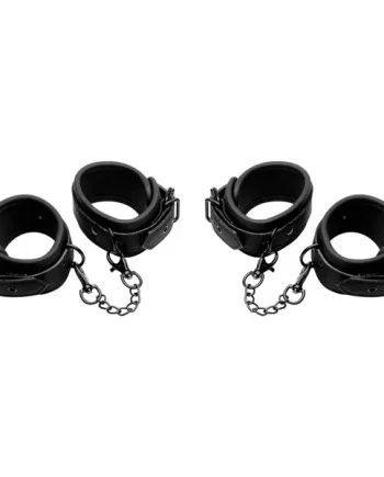 Master Series Kinky Comfort Wrist & Ankle Cuff Set Black