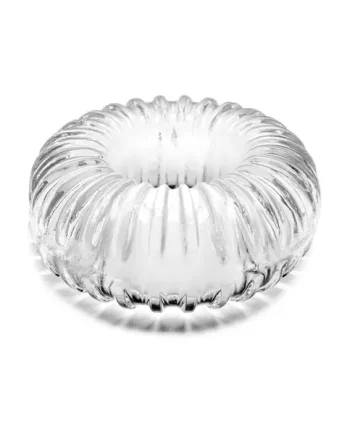 Clear Ribbed Ring