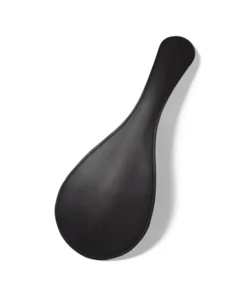 Black Leather Round Paddle