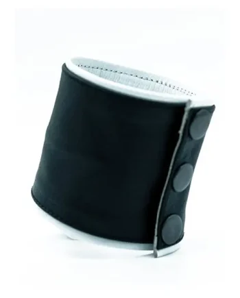 ruff GEAR Double Tone Leather Wrist Strap Wallet White Black