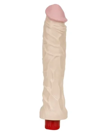 The Naturals Heavy Veined 8 Inch Vibrating Dong Thin